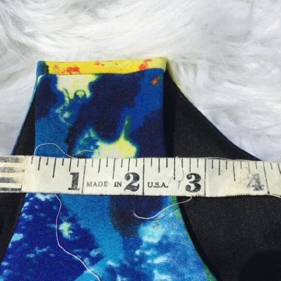 Cynthia Rowley Vibrant Yellow Blue Dress Size 6 Wedding GuestSpring Coral Easter - Picture 4 of 8